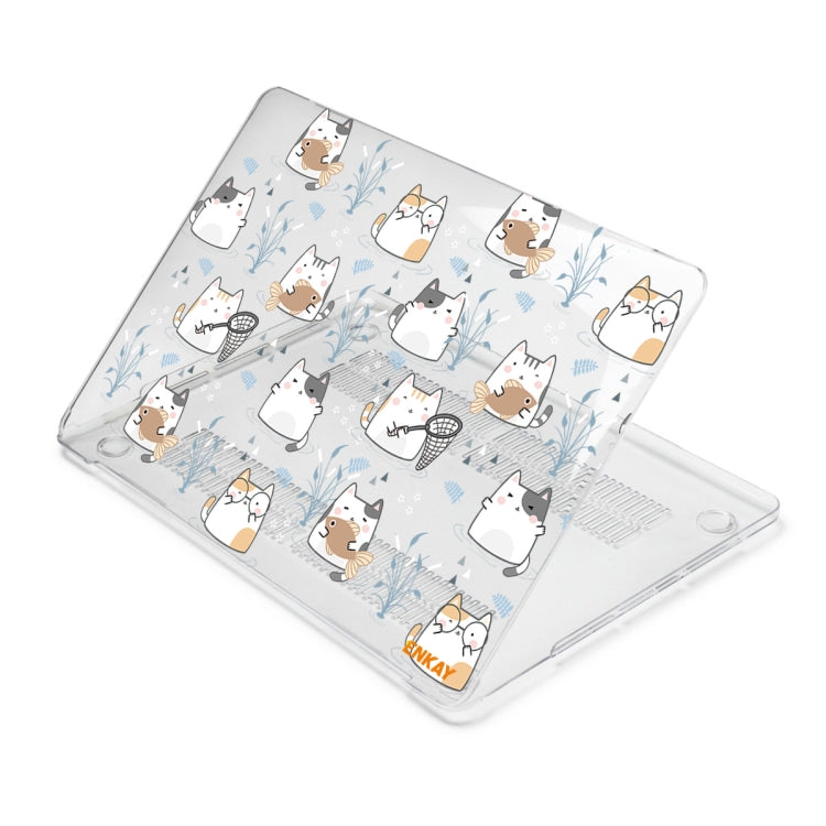 ENKAY Animal Series Pattern Laotop Protective Crystal Case For MacBook Pro 14.2 inch A2442 2021/A2779 2023(Cute Cat) - MacBook Pro Cases by ENKAY | Online Shopping UK | buy2fix