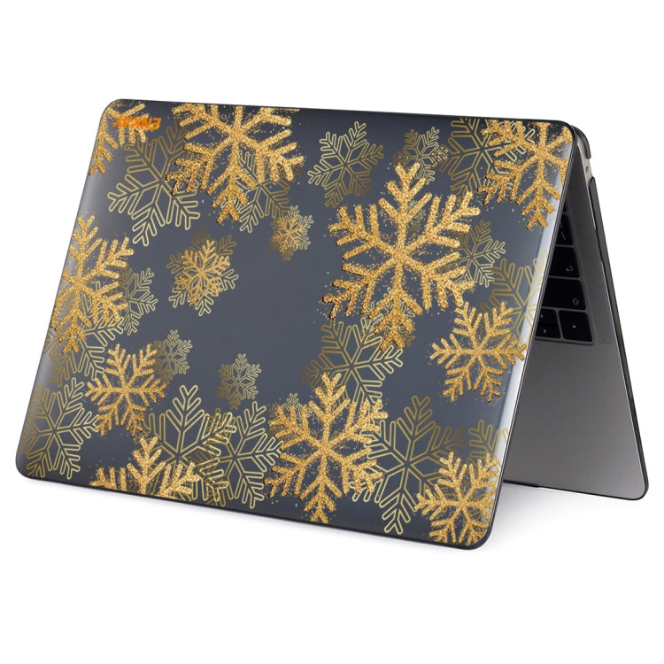 ENKAY Vintage Pattern Series Laotop Protective Crystal Case For MacBook Pro 13.3 inch A2251 / A2289 / A2338 2020(Golden Snowflake) - MacBook Pro Cases by ENKAY | Online Shopping UK | buy2fix