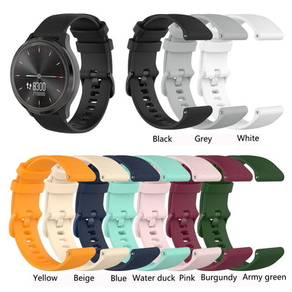 For Amazfit GTS 3 Checkered Silicone Watch Band(Black) - Watch Bands by buy2fix | Online Shopping UK | buy2fix