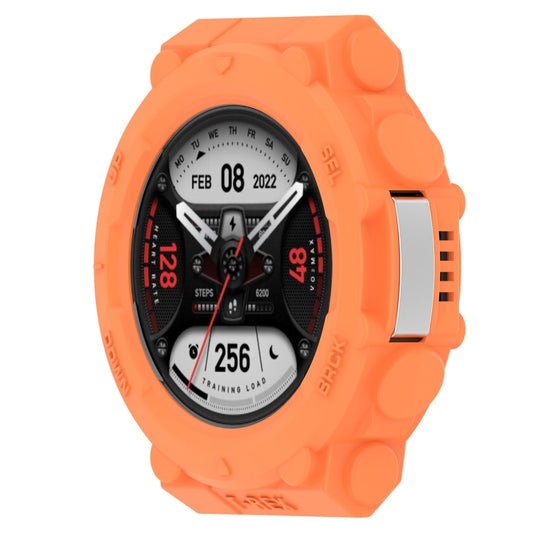 For Amazfit T-Tex 2 Shockproof TPU Protective Watch Case(Orange) - Watch Cases by buy2fix | Online Shopping UK | buy2fix