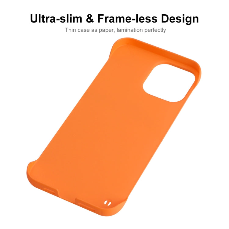 For iPhone 14 Pro ENKAY Matte Frameless PC Phone Case(Orange) - iPhone 14 Pro Cases by ENKAY | Online Shopping UK | buy2fix