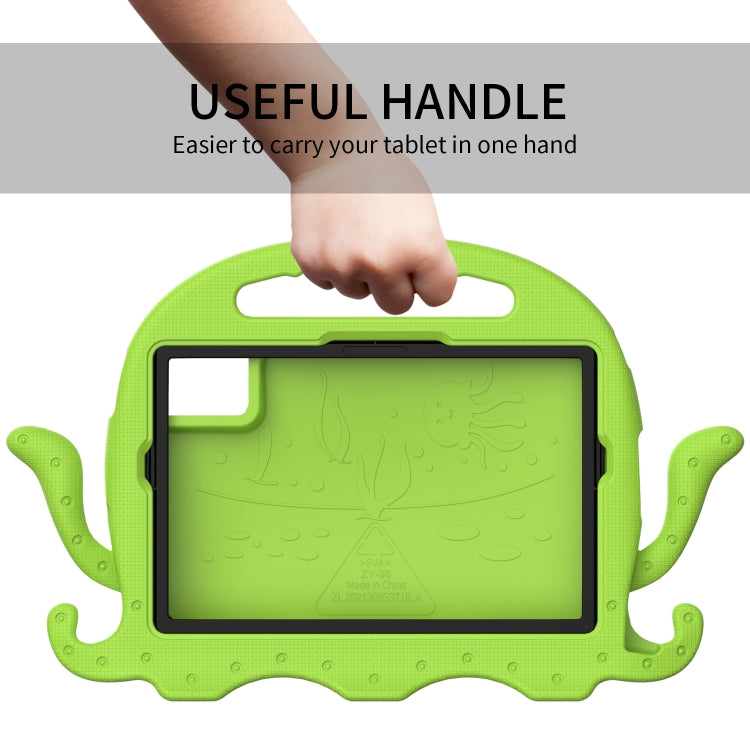 For Lenovo Tab M11 /Xiaoxin Pad 11 2024 Octopus Style EVA Hybrid PC Shockproof Tablet Case with Strap(Grass Green) - Lenovo by buy2fix | Online Shopping UK | buy2fix