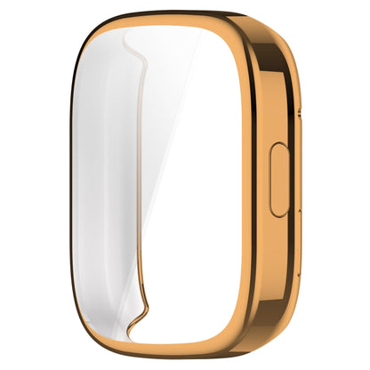 For Redmi Watch 3 TPU Fully Enclosed Watch Protective Case(Rose Gold) - Watch Cases by buy2fix | Online Shopping UK | buy2fix