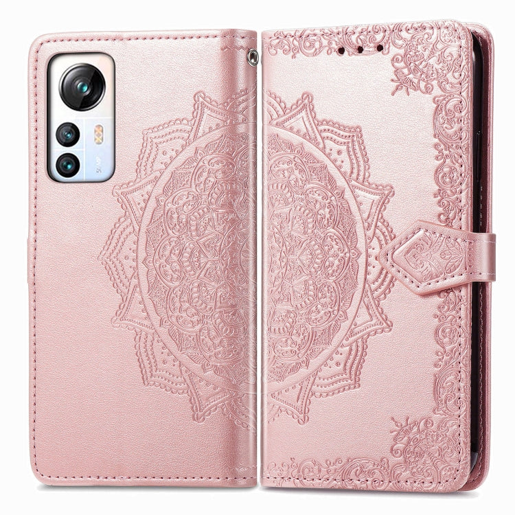 For Blackview A85 Mandala Flower Embossed Leather Phone Case(Rose Gold) - More Brand by buy2fix | Online Shopping UK | buy2fix