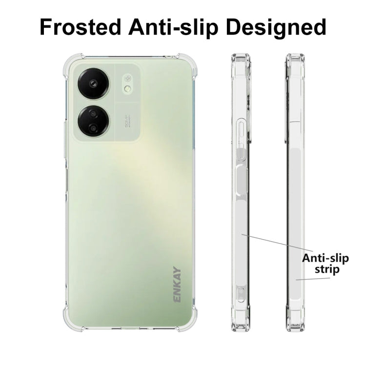 For Redmi 13C ENKAY Hat-Prince Transparent TPU Shockproof Phone Case - 13C Cases by ENKAY | Online Shopping UK | buy2fix