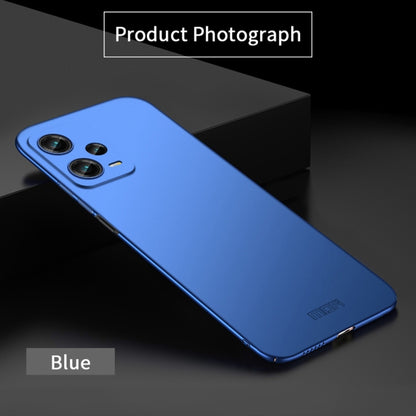 For Redmi Note 12 Pro 5G Global MOFI Micro-Frosted PC Ultra-thin Hard Phone Case(Blue) - Note 12 Pro Cases by MOFI | Online Shopping UK | buy2fix