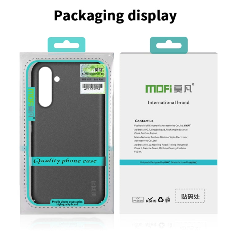 For Samsung Galaxy A34 5G MOFI Fandun Series Frosted PC Ultra-thin All-inclusive Phone Case(Green) - Galaxy Phone Cases by MOFI | Online Shopping UK | buy2fix