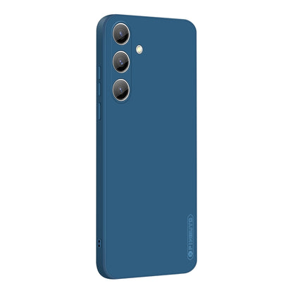 For Samsung Galaxy S24 5G PINWUYO Sense Series Liquid Silicone TPU Phone Case(Blue) - Galaxy S24 5G Cases by PINWUYO | Online Shopping UK | buy2fix