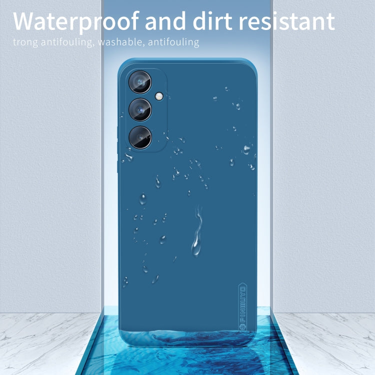 For Samsung Galaxy A35 5G PINWUYO Sense Series Liquid Silicone TPU Phone Case(Blue) - Galaxy Phone Cases by PINWUYO | Online Shopping UK | buy2fix