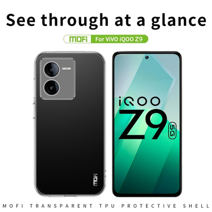 For vivo iQOO Z9 MOFI Ming Series Ultra-thin TPU Phone Case(Transparent) - vivo Cases by MOFI | Online Shopping UK | buy2fix