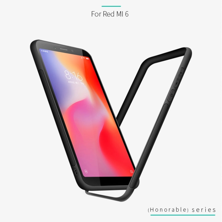 PINWUYO Shockproof Waterproof Full Coverage PC + TPU + Skin Protective Case for Xiaomi Redmi 6(Red) - Xiaomi Cases by PINWUYO | Online Shopping UK | buy2fix