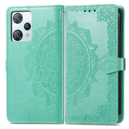 For Blackview A53 Mandala Flower Embossed Leather Phone Case(Green) - More Brand by buy2fix | Online Shopping UK | buy2fix