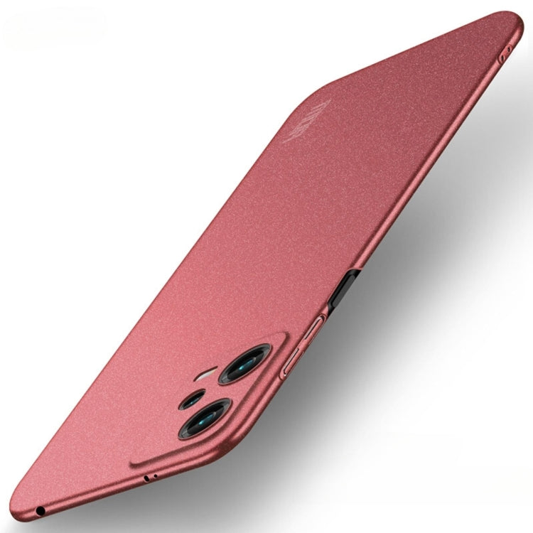 For Xiaomi Redmi Note 12 Global MOFI Fandun Series Frosted PC Ultra-thin All-inclusive Phone Case(Red) - Note 12 Pro Cases by MOFI | Online Shopping UK | buy2fix