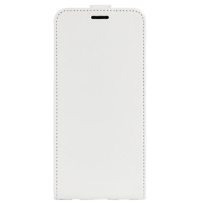 For iPhone 16 Plus R64 Texture Single Vertical Flip Leather Phone Case(White) - iPhone 16 Plus Cases by buy2fix | Online Shopping UK | buy2fix