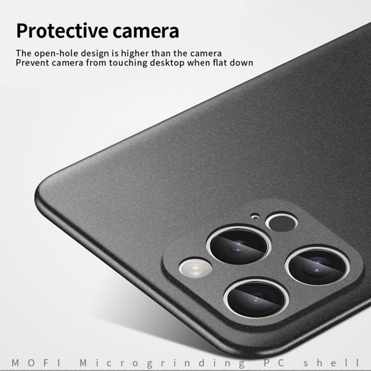 For iPhone 16 Pro Max MOFI Fandun Series Frosted PC Ultra-thin All-inclusive Phone Case(Black) - iPhone 16 Pro Max Cases by MOFI | Online Shopping UK | buy2fix