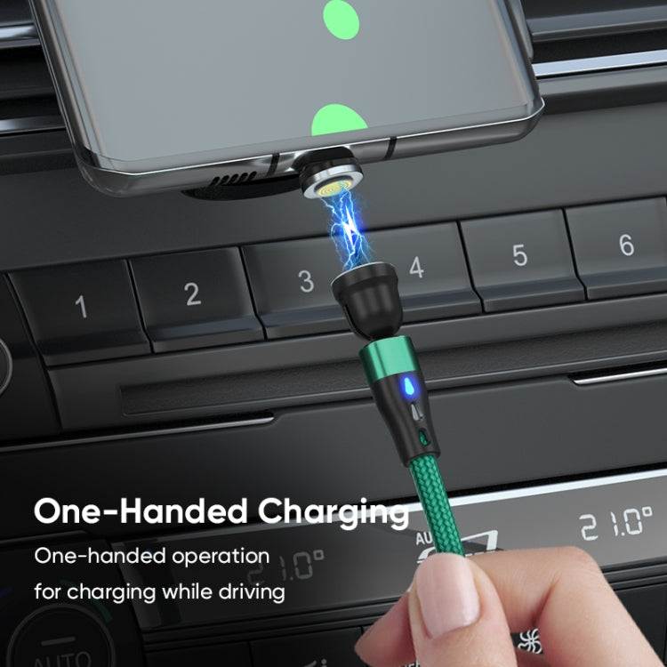 ENKAY PD60W Type-C to Type-C / 8 Pin / Micro USB Magnetic 540 Degrees Rotating Fast Charging Cable, Length:1m(Green) - Charging Cable & Head by ENKAY | Online Shopping UK | buy2fix