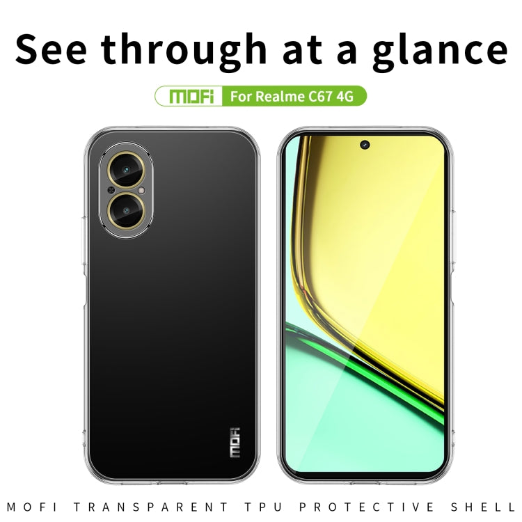 For Realme C67 4G MOFI Ming Series Ultra-thin TPU Phone Case(Transparent) - C67 Cases by MOFI | Online Shopping UK | buy2fix