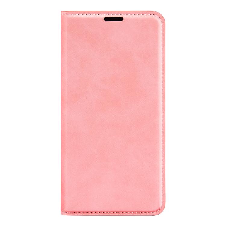 or Samsung Galaxy S25 Ultra 5G Retro-skin Magnetic Suction Leather Phone Case(Pink) - Galaxy S25 Ultra 5G Cases by buy2fix | Online Shopping UK | buy2fix