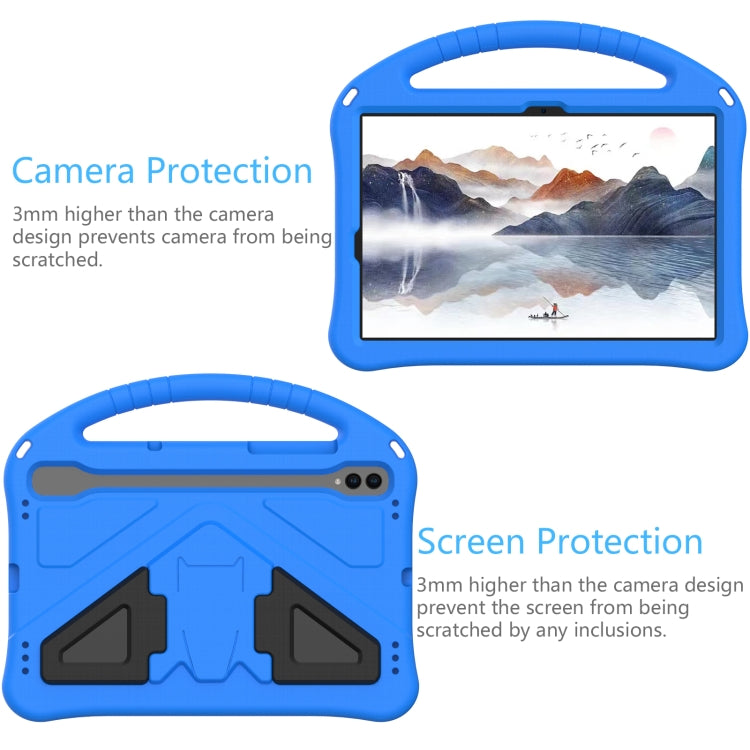 For Samsung Galaxy Tab S9 EVA Shockproof Tablet Case with Holder(Blue) - Galaxy Tab S9 Cases by buy2fix | Online Shopping UK | buy2fix