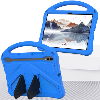 For Samsung Galaxy Tab S9 EVA Shockproof Tablet Case with Holder(Blue) - Galaxy Tab S9 Cases by buy2fix | Online Shopping UK | buy2fix