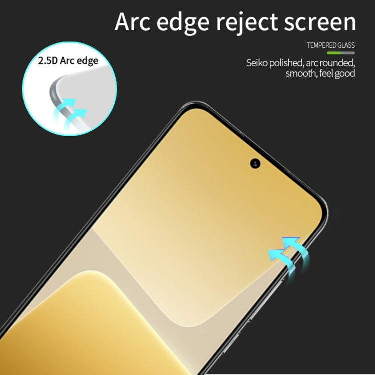 For Xiaomi 14 PINWUYO 9H 2.5D Full Screen Tempered Glass Film(Black) -  by PINWUYO | Online Shopping UK | buy2fix