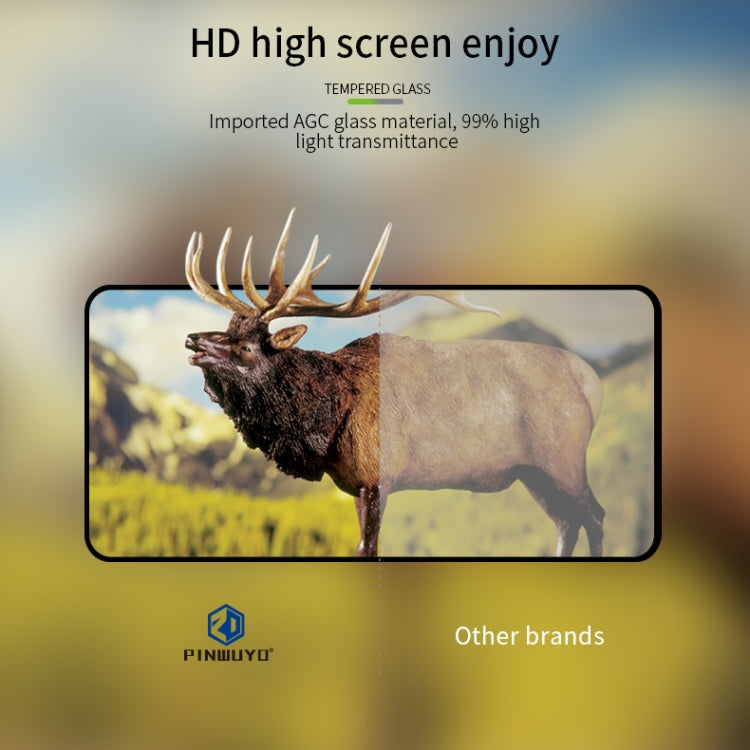 For Xiaomi Redmi Note 13R Pro PINWUYO 9H 2.5D Full Screen Tempered Glass Film(Black) -  by PINWUYO | Online Shopping UK | buy2fix