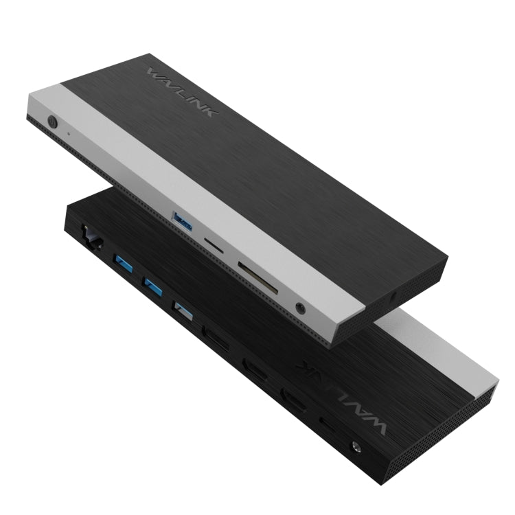 Wavlink UMD05 Display Port HDMI Port RJ45 Ethernet Triple Display MST Laptop Docking Station, Plug:UK Plug -  by WAVLINK | Online Shopping UK | buy2fix