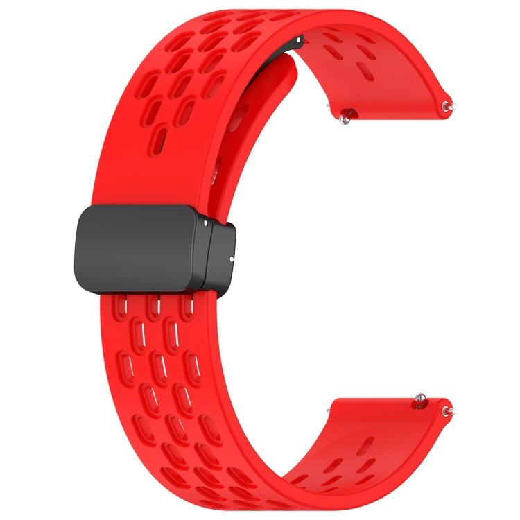 For Huawei Watch GT3 SE 22mm Folding Magnetic Clasp Silicone Watch Band(Red) - Watch Bands by buy2fix | Online Shopping UK | buy2fix