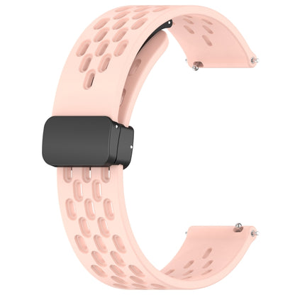 For Honor Watch Dream 22mm Folding Magnetic Clasp Silicone Watch Band(Pink) - Watch Bands by buy2fix | Online Shopping UK | buy2fix