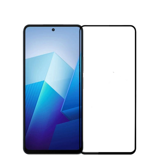 For vivo iQOO Z8X / Z7X PINWUYO 9H 2.5D Full Screen Tempered Glass Film(Black) - vivo Tempered Glass by PINWUYO | Online Shopping UK | buy2fix