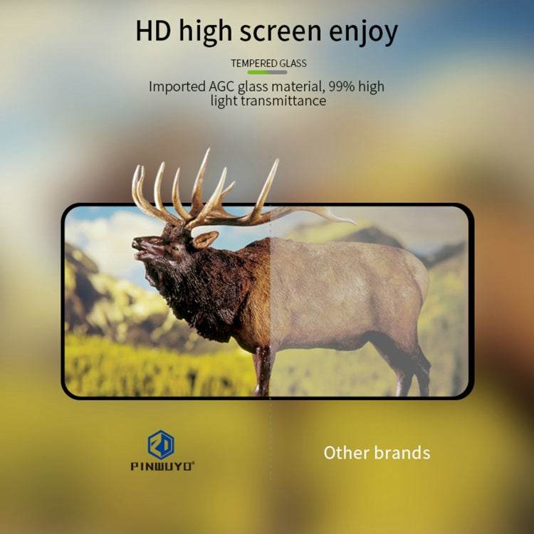 For vivo S18e PINWUYO 9H 2.5D Full Screen Tempered Glass Film(Black) - vivo Tempered Glass by PINWUYO | Online Shopping UK | buy2fix