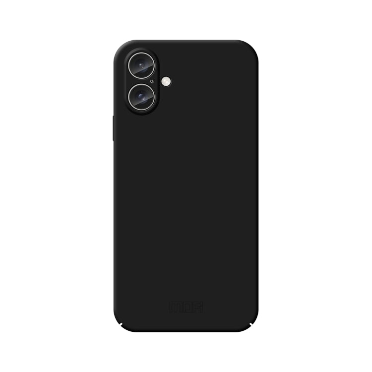 For iPhone 16 Plus MOFI Qin Series Skin Feel All-inclusive PC Phone Case(Black) - iPhone 16 Plus Cases by MOFI | Online Shopping UK | buy2fix