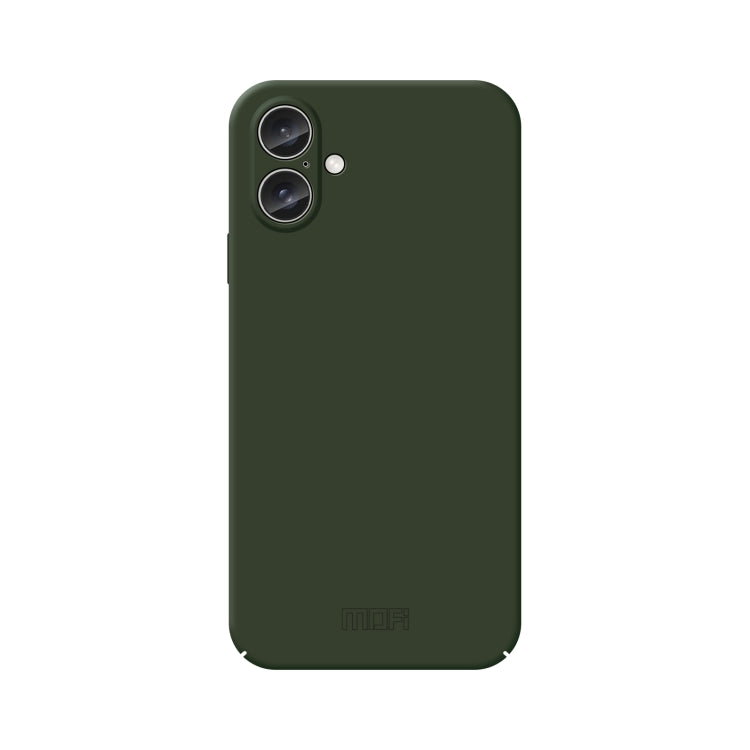 For iPhone 16 Plus MOFI Qin Series Skin Feel All-inclusive PC Phone Case(Green) - iPhone 16 Plus Cases by MOFI | Online Shopping UK | buy2fix