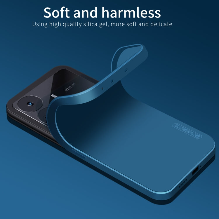 For Realme GT Neo5 SE PINWUYO Sense Series Liquid Silicone TPU Phone Case(Blue) - Realme Cases by PINWUYO | Online Shopping UK | buy2fix