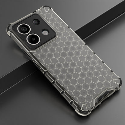 For Xiaomi Poco X6 Shockproof Honeycomb Phone Case(Black) - Xiaomi Cases by buy2fix | Online Shopping UK | buy2fix