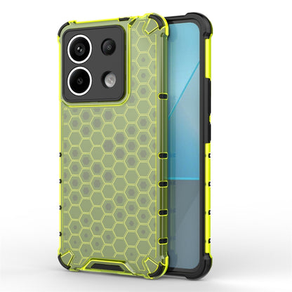 For Xiaomi Poco X6 Shockproof Honeycomb Phone Case(Green) - Xiaomi Cases by buy2fix | Online Shopping UK | buy2fix