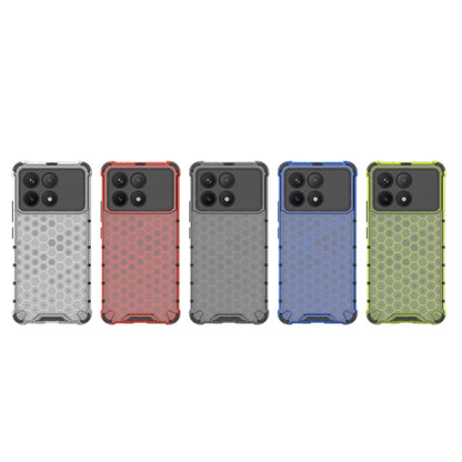 For Xiaomi Poco X6 Pro Shockproof Honeycomb Phone Case(Green) - Xiaomi Cases by buy2fix | Online Shopping UK | buy2fix