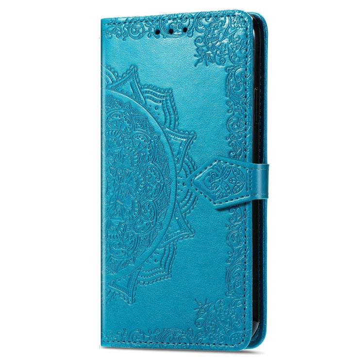 For Xiaomi Redmi K70 Pro Mandala Flower Embossed Leather Phone Case(Blue) - K70 Pro Cases by buy2fix | Online Shopping UK | buy2fix