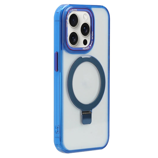 For iPhone 15 Pro Starlink Stand Clear Magsafe Phone Case(Blue) - iPhone 15 Pro Cases by buy2fix | Online Shopping UK | buy2fix