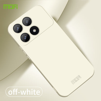 For Xiaomi Redmi K70E MOFI Qin Series Skin Feel All-inclusive PC Phone Case(Beige) - K70E Cases by MOFI | Online Shopping UK | buy2fix