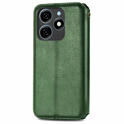 For Xiaomi Redmi Note 12 Pro 5G Cubic Grid Pressed Magnetic Leather Phone Case(Green) - Xiaomi Cases by buy2fix | Online Shopping UK | buy2fix