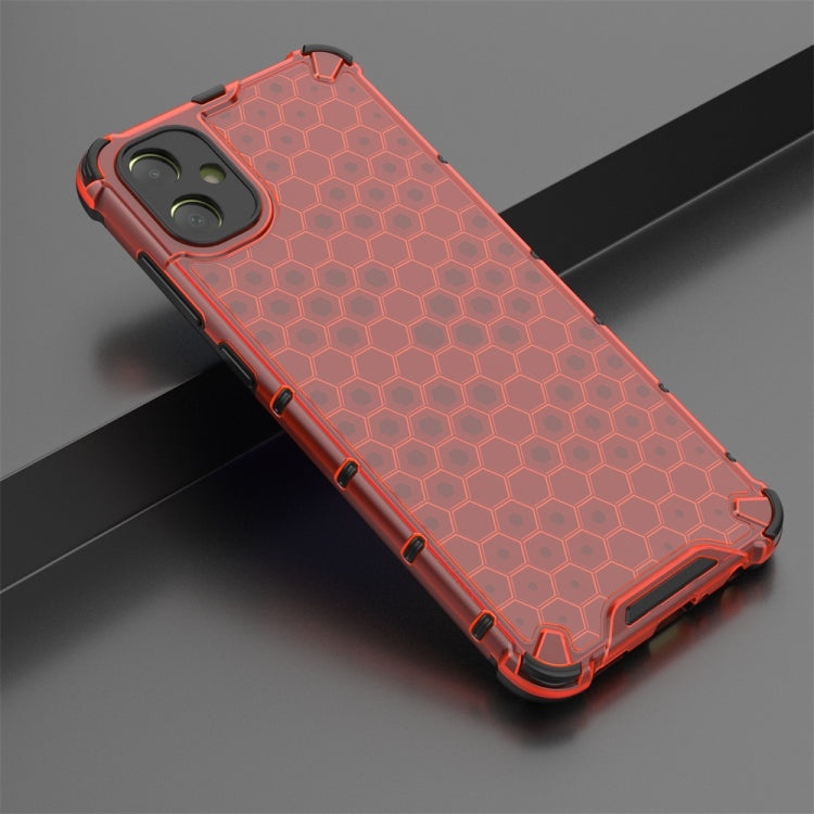 For Samsung Galaxy A05 Shockproof Honeycomb Phone Case(Red) - Galaxy Phone Cases by buy2fix | Online Shopping UK | buy2fix