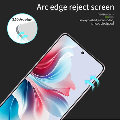 For OPPO Reno11 F MOFI 9H 2.5D Full Screen Tempered Glass Film(Black) - OPPO Tempered Glass by MOFI | Online Shopping UK | buy2fix