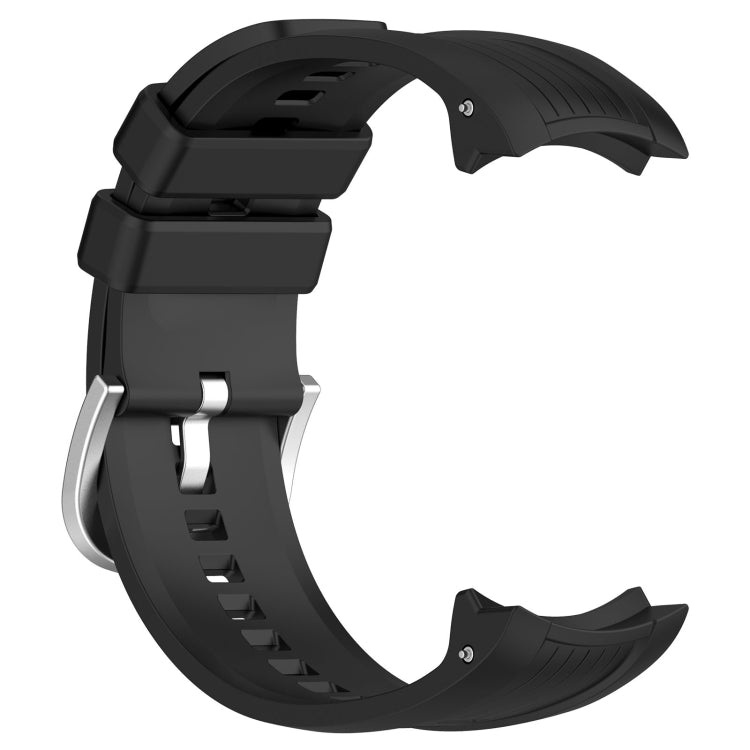 For Amazfit Balance A2286 Vertical Texture Silicone Watch Band(Black) - Watch Bands by buy2fix | Online Shopping UK | buy2fix