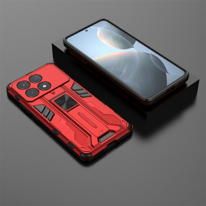 For Xiaomi Poco X6 Pro Supersonic Armor PC Hybrid TPU Phone Case(Red) - Xiaomi Cases by buy2fix | Online Shopping UK | buy2fix