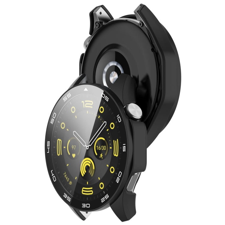 For Huawei Watch GT 4 46mm PC + Tempered Glass Integrated Watch Protective Case with Graduated Dial(Black) - Watch Cases by buy2fix | Online Shopping UK | buy2fix