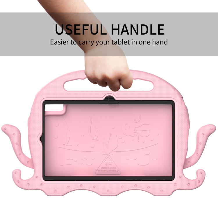 For Samsung Galaxy Tab S6 Lite 2024 Octopus Style EVA Hybrid PC Shockproof Tablet Case with Strap(Pink) - Other Galaxy Tab PC by buy2fix | Online Shopping UK | buy2fix