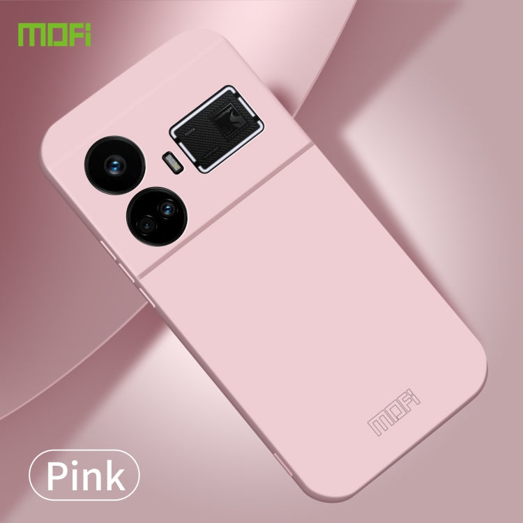 For Realme GT5 MOFI Qin Series Skin Feel All-inclusive PC Phone Case(Pink) - Realme Cases by MOFI | Online Shopping UK | buy2fix