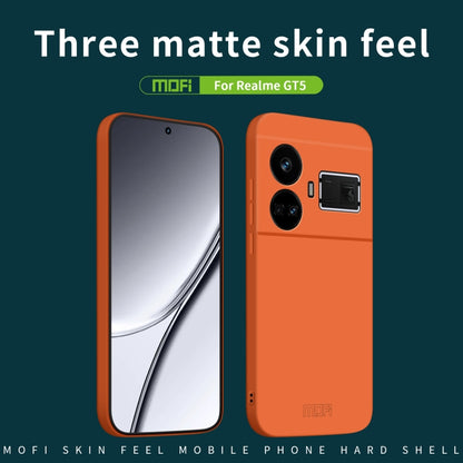 For Realme GT5 MOFI Qin Series Skin Feel All-inclusive PC Phone Case(Pink) - Realme Cases by MOFI | Online Shopping UK | buy2fix