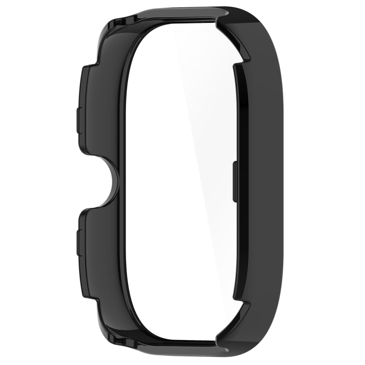 For Redmi Watch 4 PC + Tempered Film Integrated Watch Case(Black) - Watch Cases by buy2fix | Online Shopping UK | buy2fix